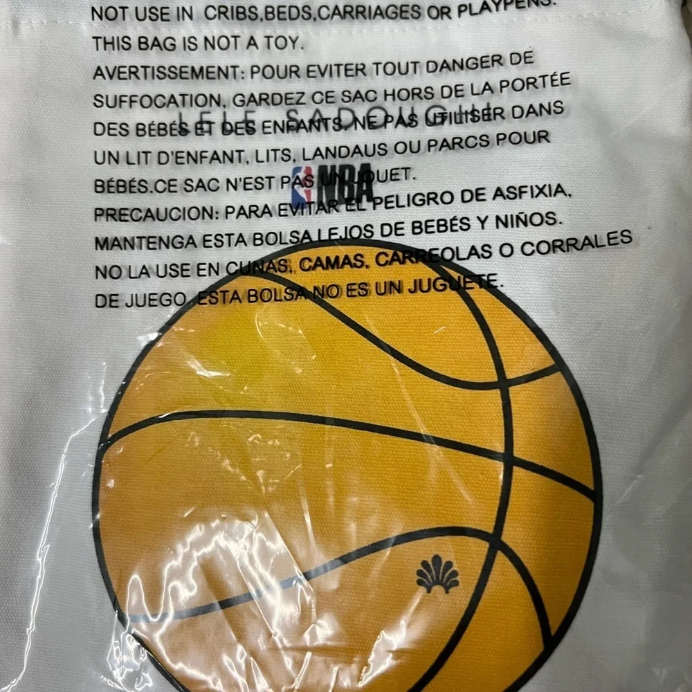 Lele Sadoughi NBA Lakers Hair Bow - Cream Purple::LIMITED EDITION 🏀 NWT